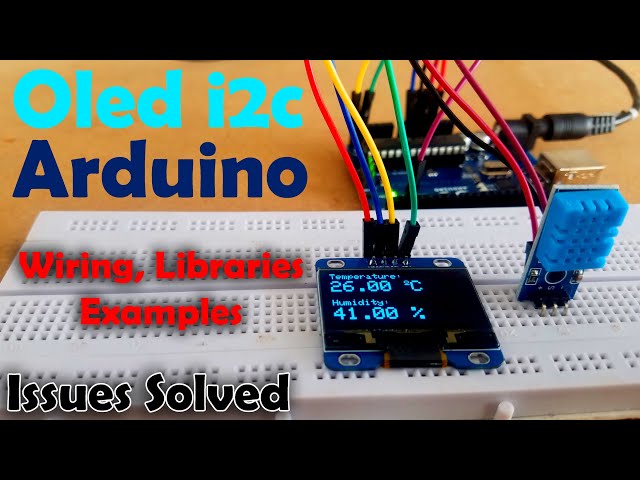 Vídeo relacionado con 0,96 Pulgadas OLED Display Módulo Binghe 3 Piezas OLED I2c Display Módulo OLED Display con 128 x 64 Pixeles Comunicazione I2C IIC Compatible con Arduino