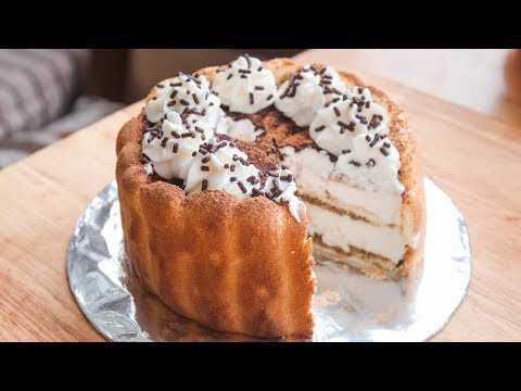 How To Make a TIRAMISU CHARLOTTE CAKE