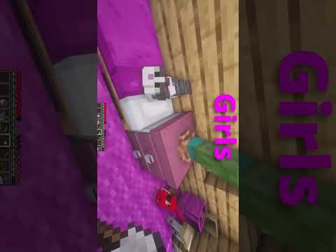 Minecraft Shorts | Minecraft Funny Memes | How Boys VS Girls Playing Minecraft