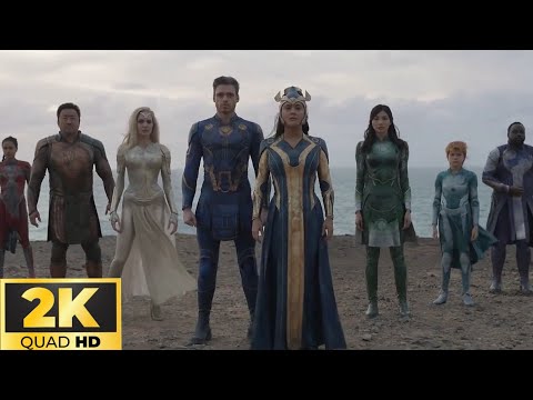 The Arrival of The Eternals On Earth Scene : Eternals (Clips HD)