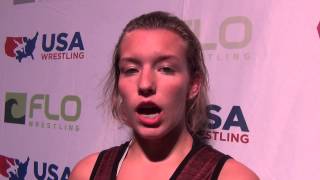 Alisha Howk (MO), 108 lbs. Cadet Women&#39;s national champion