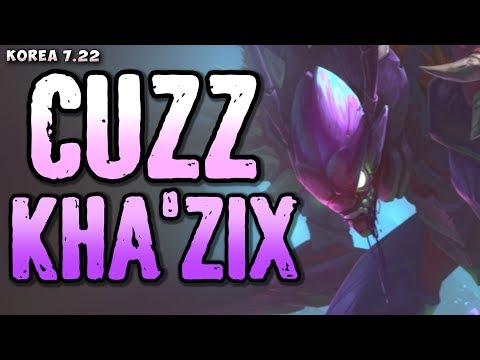 LZ Cuzz plays Kha'Zix jungle - Korean SoloQ patch 7.22