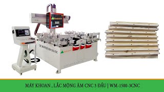 MÁY KHOAN, CHẠY MỘNG ÂM CNC 3 ĐẦU | Tại xưởng khách hàng tại Bình Dương