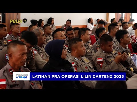 POLDA PAPUA GELAR LATIHAN PRA OPERASI LILIN CARTENZ 2025 JELANG NATARU