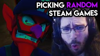 RANDOMLY picking Steam games to play! - Waluigi Jumpscare