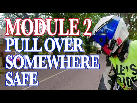 Pull over somewhere safe - Motorcycle Module 2 training