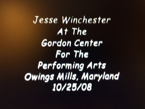 Jesse Winchester @ The Gordon Center in Owings Mill MD 10-25-08