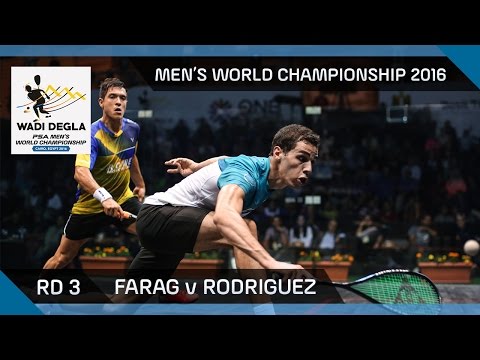 Squash: Farag v Rodriguez - Men's World Championship 2016 Rd 3 Highlights