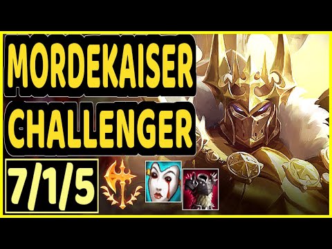 BIOPANTHER (MORDEKAISER) - 7/1/5 KDA TOP CHALLENGER GAMEPLAY - OC