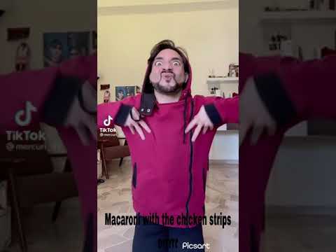 Macaroni with the chicken strips errrr