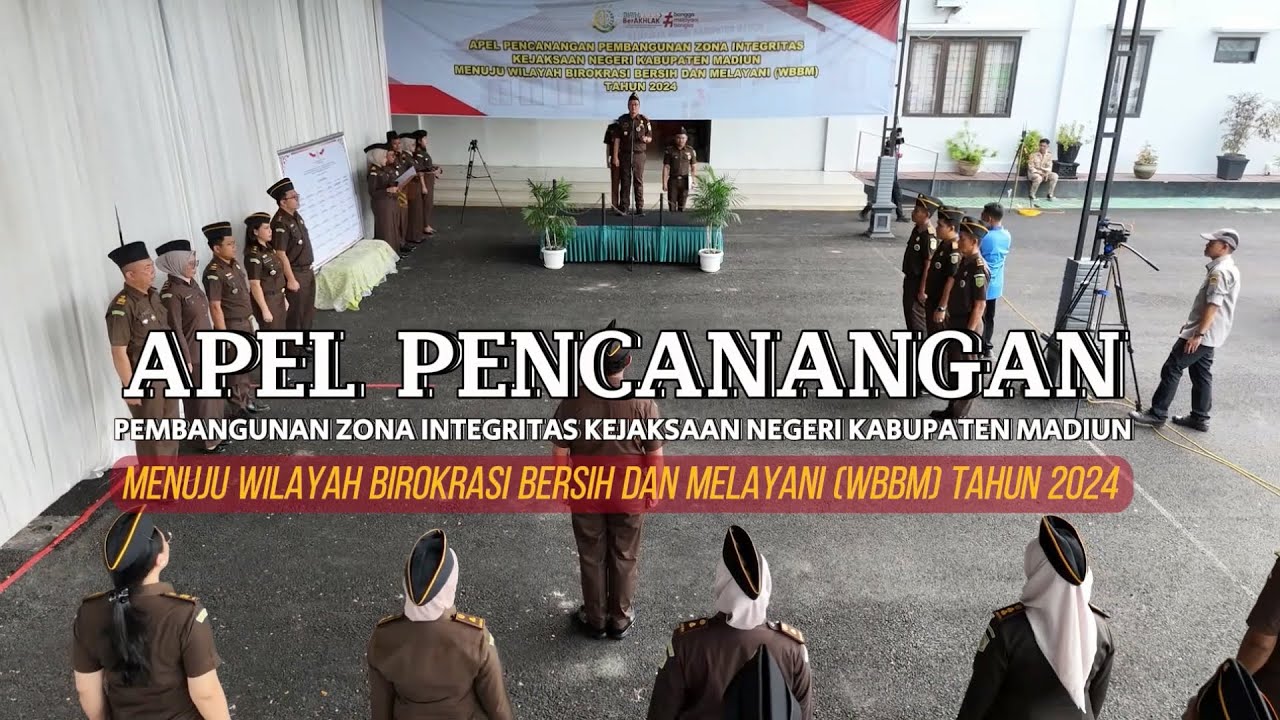 Pencanangan Zona Integritas Menuju WBK/WBBM Kejaksaan Negeri Kabupaten Madiun Tahun 2024
