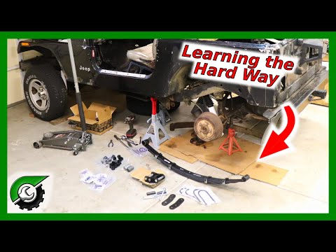 Jeep YJ Leaf Spring Install:1992 Jeep Wrangler YJ
