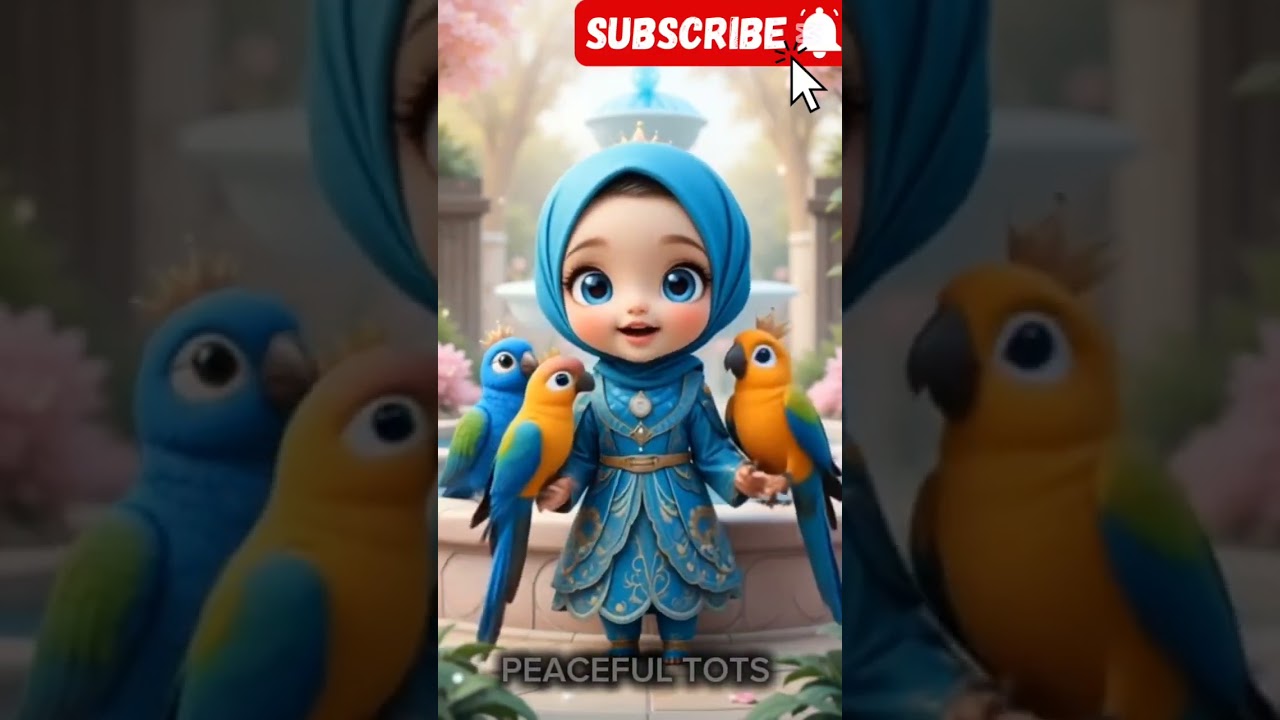 🌙👑 Mola Ya Salli Wa Sallim ﷺ 🎀🕊️ | Peaceful Tots | Viral Islamic Short 💫