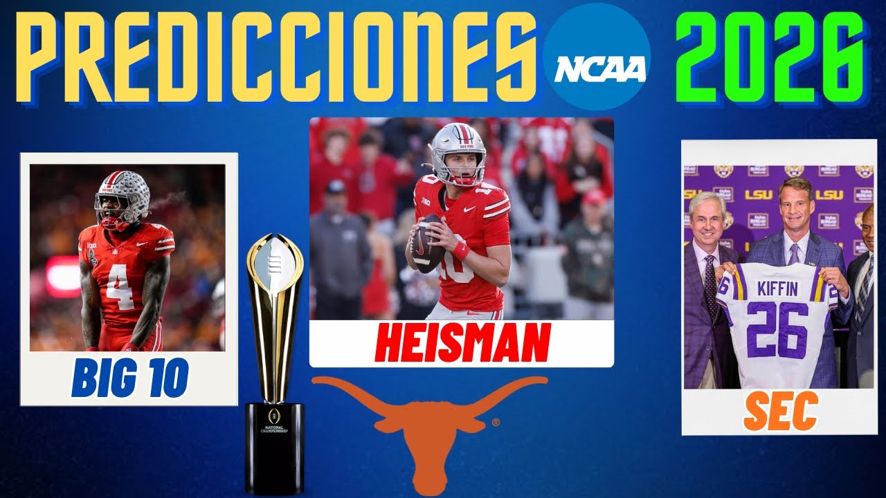 Predicciones completas de la temporada 2026 de College Football
