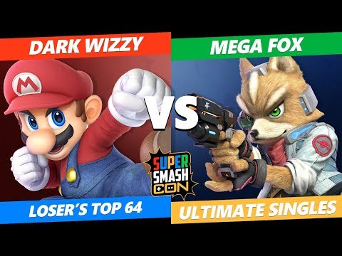 SSC 2019 SSBU - MVG Dark Wizzy (Mario) VS  Mega Fox (Fox) Smash Ultimate Loser's Top 64
