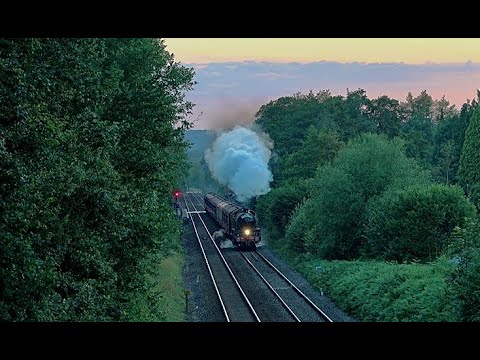 'Sunset Steam Express' at Chilworth