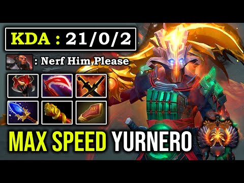 MADNESS OMNISLASH YURNERO Crazy Speed Deleted Axe & PA in 2s with Zero Death 9K Juggernaut DotA 2