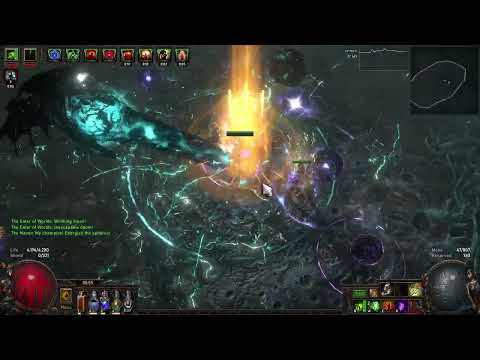 PoE 3.21 Pathfinder Toxic Rain Totem vs Uber Eater