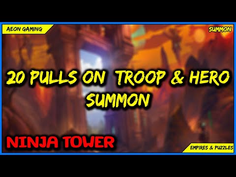 20x Summon Ninja Tower Troops & Hero - Empires & Puzzles |SUMMON|