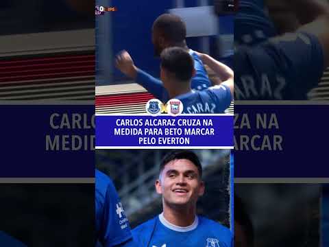 Carlos Alcaraz, ex-Flamengo, cruza na medida para Beto cabecear e marcar para o Everton! #shorts