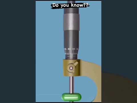 How To Use A Micrometer Scrub #engineering #measurement #pyschic #learning