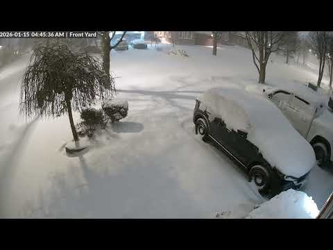 Snow storm time lapse January 2026