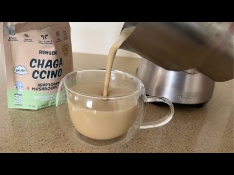 How to Make Chagaccino - Chaga Mushroom Drink Renude