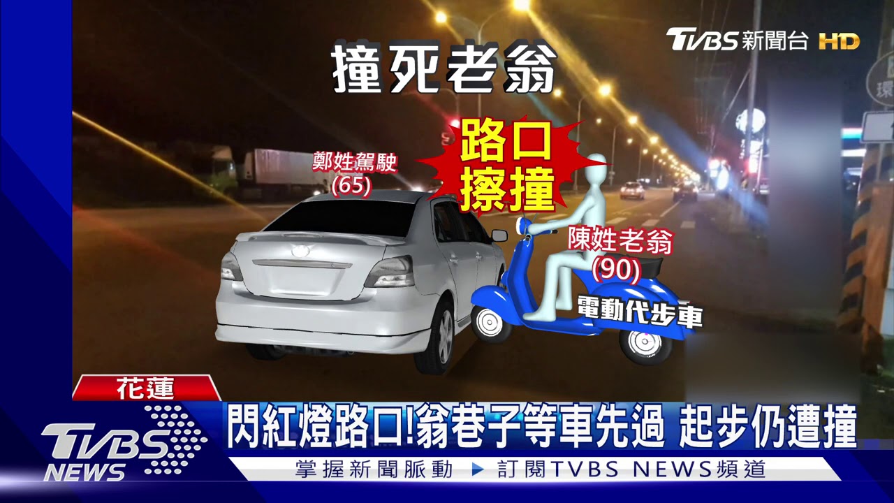 疑視線不佳!翁騎電動代步車 遭撞飛不治