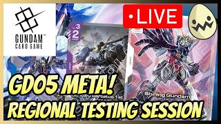 Gundam Card Game: GD05 Regional Testing Session!