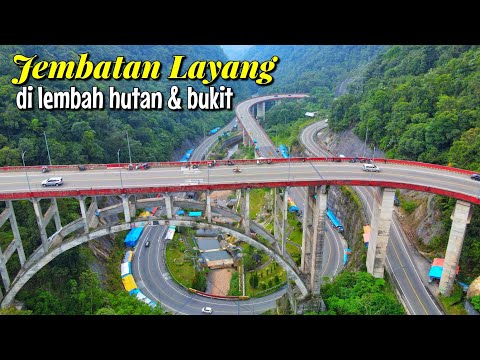 Jembatan Layang Terindah di Indonesia - Kelok 9 | Drone View