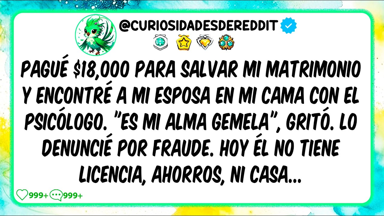 Pagué $18,000 para SALVAR mi matrimonio y encontré a mi ESPOSA en MI CAMA con el PSICÓLOGO. "Es mi