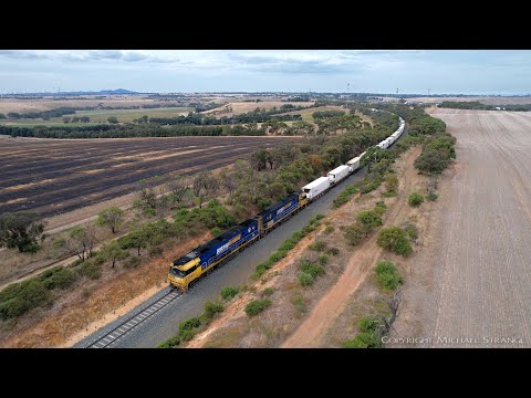 6MP4 Pacific National / TOLL Container Train (15/4/2022) - PoathTV Australian Railways