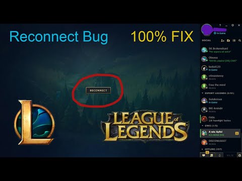LEAGUE OF LEGENDS RECONNECT BUG FIXED [SOLVED][100%]