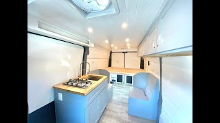 Van Conversion Part 12- Installing the kitchen countertop, sink and stove
