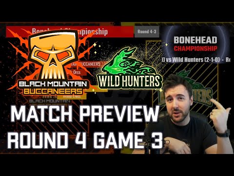 Bonehead Championship - Game 4-3 Preview! Black Orcs vs Wood Elves! (Tabletop Blood Bowl)