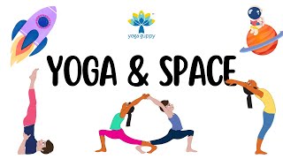 Easy Yoga for Kids in Space | Improve Posture & Flexibility | Yoga for Children | Yoga Guppy