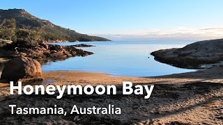 preview picture of video 'Honeymoon Bay in Freycinet National Park'