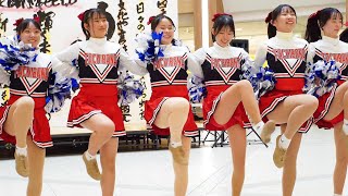 【チアリーディング】赤のユニホームが素敵なチア達　後半