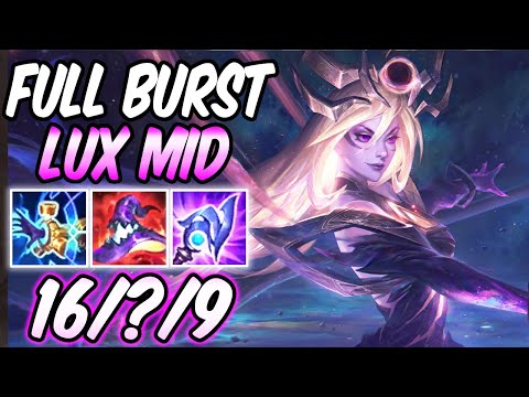 FULL AP BURST LUX MID GAMEPLAY #11 DARK COSMIC LUX S11 - League of Legends | ETERNAL HERO