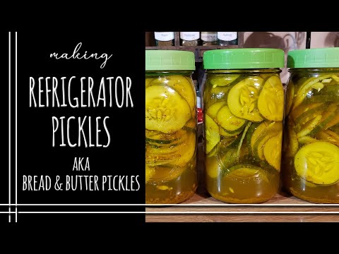 Refrigerator Pickles aka Bread & Butter Pickles