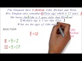 😊Solving word problems in Algebra (math test)😊