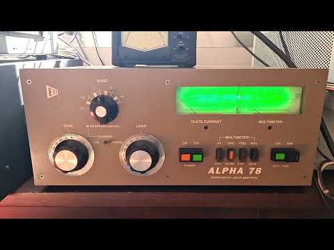 ETO Alpha 78 amplifier delivers 750 Watts output (with 50 Watts in) on CW position low voltage