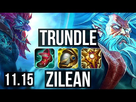 TRUNDLE & Aphelios vs ZILEAN & Vayne (SUPPORT) | Rank 4 Trundle, 0/2/15 | EUW Challenger | v11.15