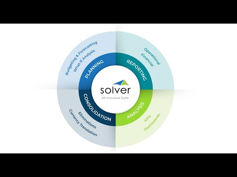 Solver Suite: Planning, Reporting, Consolidation, and Analysis