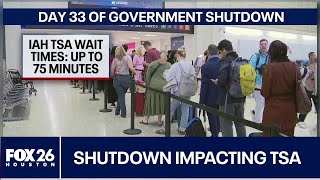 Government shutdown impacts TSA at Houston's Bush Airport