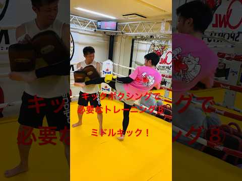 [キックボクシング　格闘技　トレーニング] キックボクシングで必要なトレーニング⑧ ミドルキック！　#キックボクシング #格闘技 #トレーニング