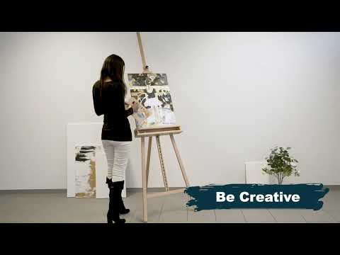 ARTINA Staffelei Barcelona - Holz-Staffelei aus massivem Buchenholz