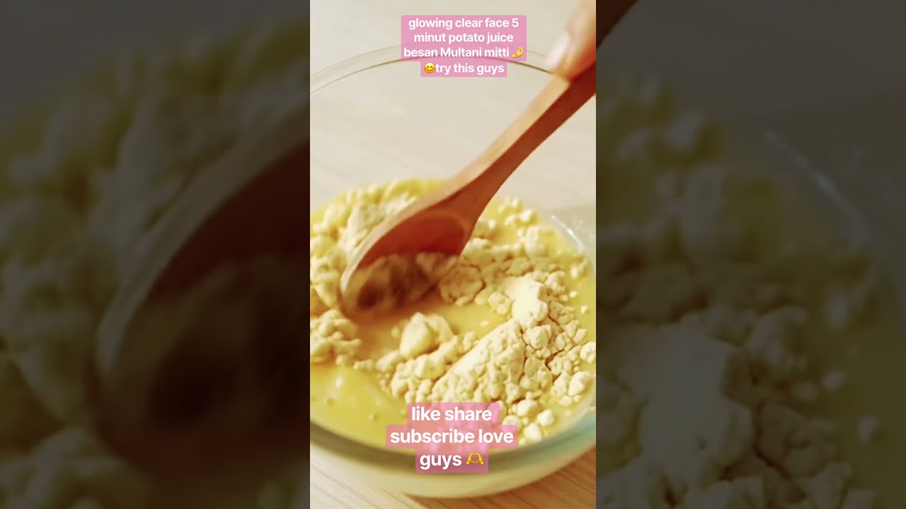 🥔 Potato Juice + Besan + Multani Mitti ✨ | Easy DIY Face Pack 😍 | Glowing Skin Tips