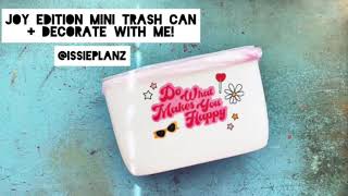 Lotsastyle Desktop Trash Can Review + Decorate with me!