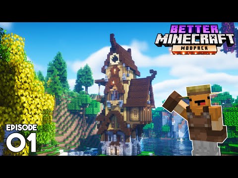 I Built a HUGE FANTASY House In Minecraft! - Better Minecraft EP 1